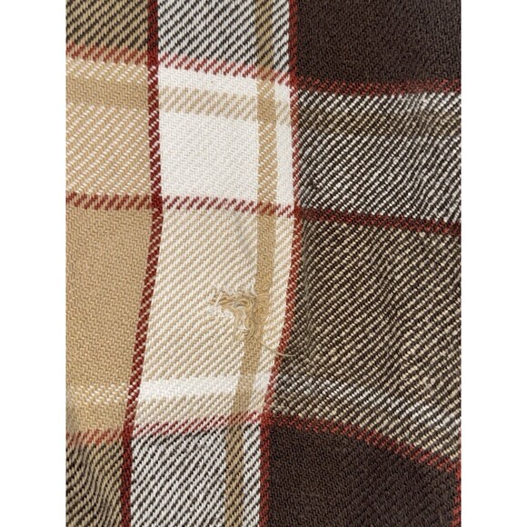 Vintage Distressed 70s Big Mac Flannel Button Up Shirt Adult Size Large MiUSA - Picture 10 of 16